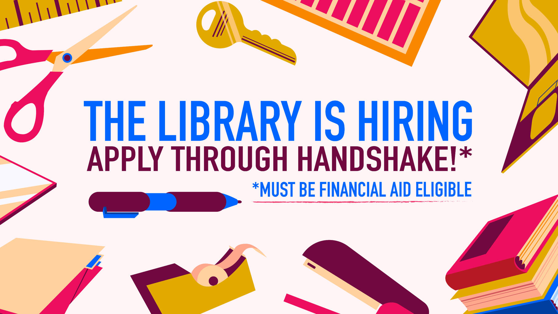 Library Hiring Promotional Poster
